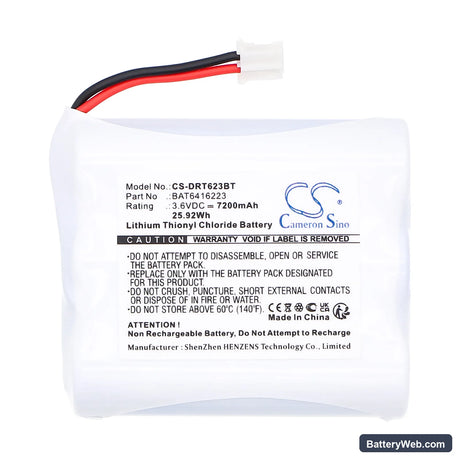 Delta Dore BP CLT 8000 Tyxal+ Replacement Battery, 3.6V, 7200mAh, Li-SOCl2 3