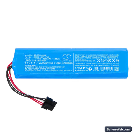 Dreame Bot X30 Ultra Replacement Battery, 14.4V, 5200mAh, Li-ion 3