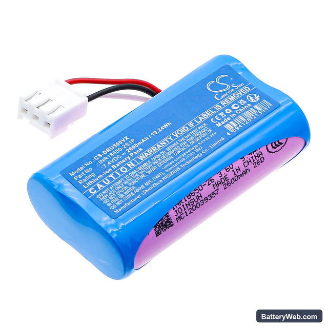 Deerma DEM-NU05 Replacement Battery, 7.4V, 2600mAh, Li-ion 1