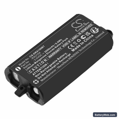 Daitem SH156AX Replacement Battery, 3V, 3000mAh, Li-MnO2 1