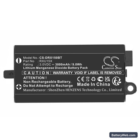 Daitem SH156AX Replacement Battery, 3V, 3000mAh, Li-MnO2 5