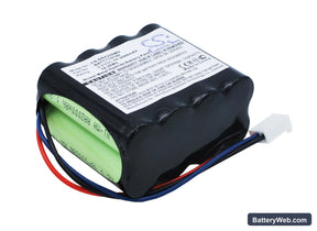 Drager Oxipac 2500 Replacement Battery, 9.6V, 2000mAh, Ni-MH 1