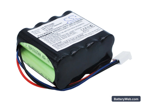 Drager Oxipac 2500 Replacement Battery, 9.6V, 2000mAh, Ni-MH 1