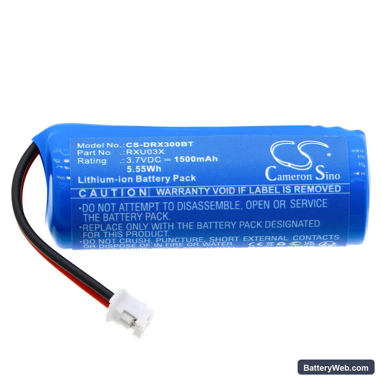 Daitem SH511AX Replacement Battery, 3.7V, 1500mAh, Li-ion 3
