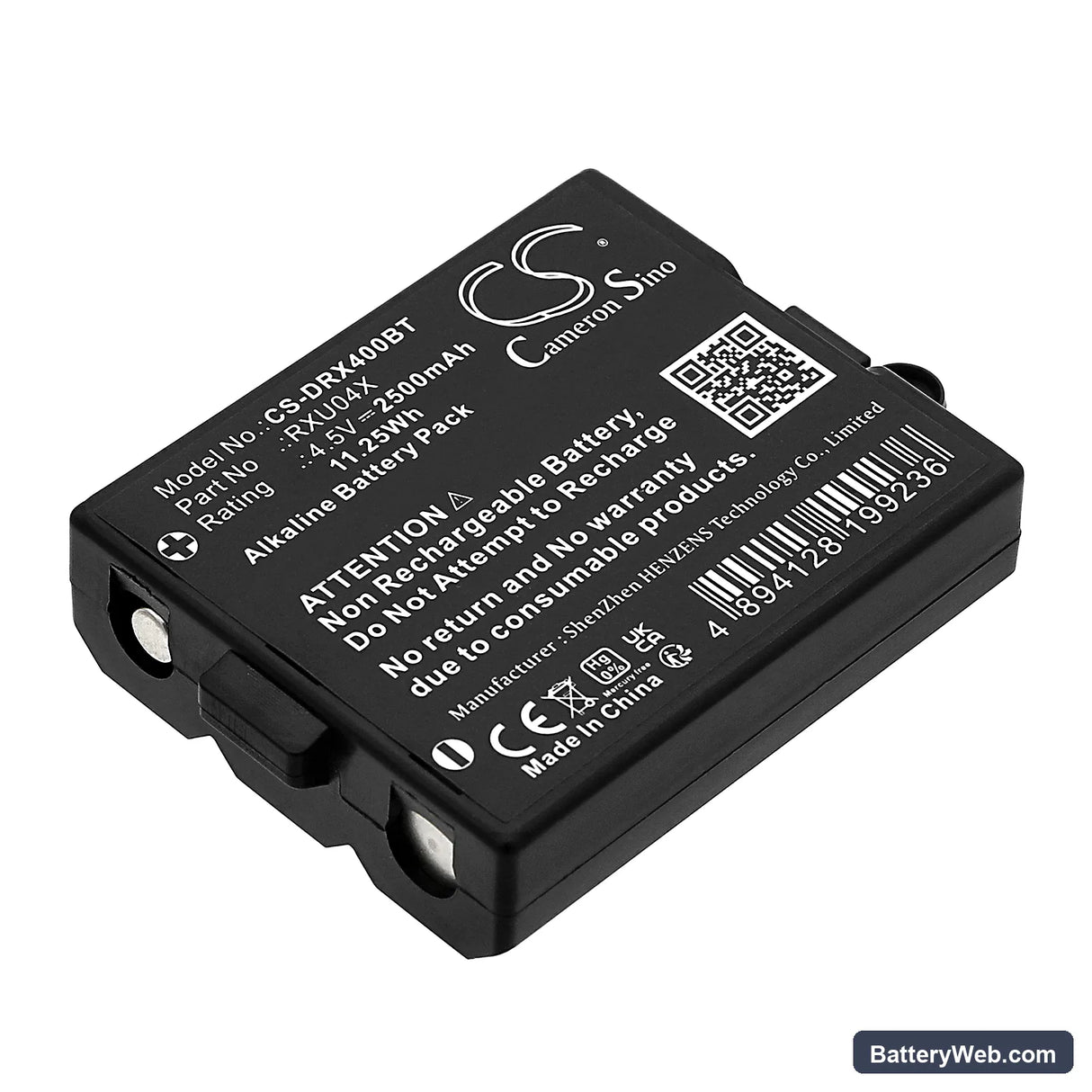 Daitem D18 Codeeinrichtung SA660AX Replacement Battery, 4.5V, 2500mAh, Alkaline 1
