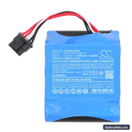 Dreame X40 Replacement Battery, 14.4V, 5200mAh, Li-ion 3
