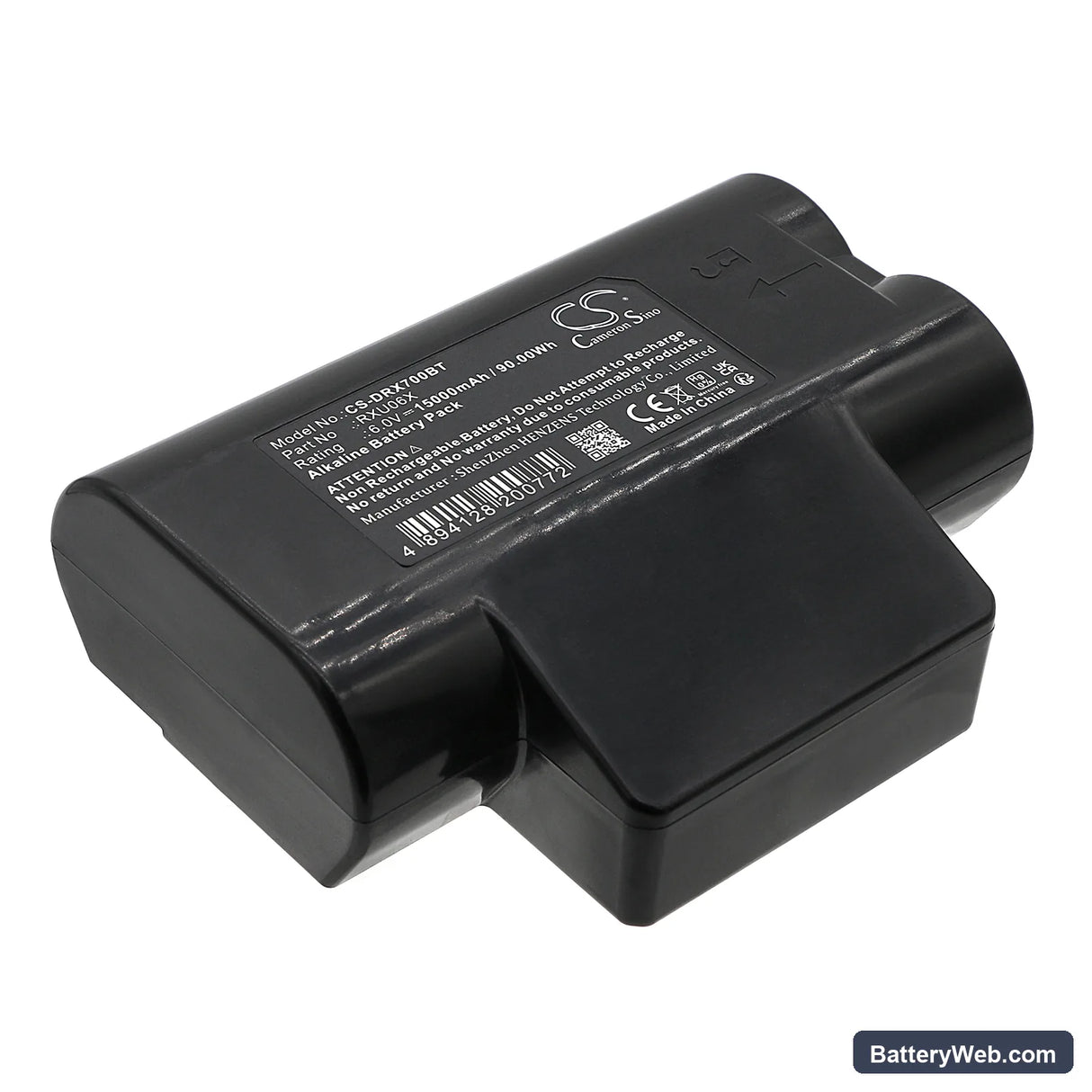Daitem SA413AX Replacement Battery, 6V, 15000mAh, Alkaline 1