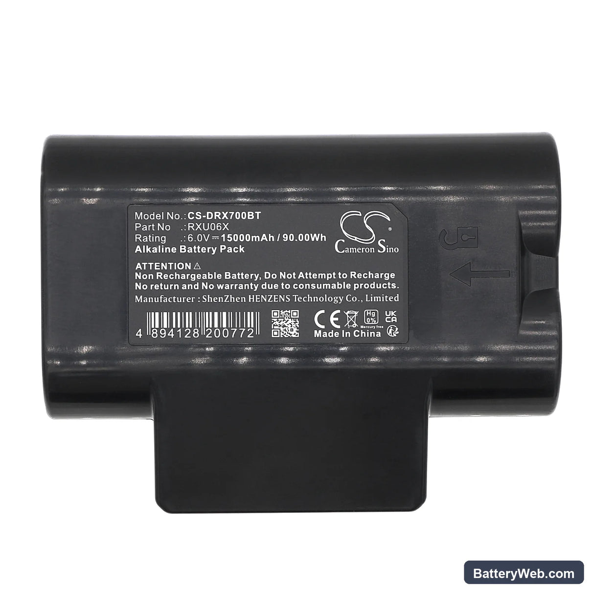Daitem SA413AX Replacement Battery, 6V, 15000mAh, Alkaline 5