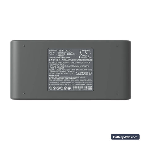 Dreame Z10S Station Replacement Battery, 28.8V, 2500mAh, Li-ion 5