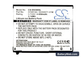 Dopod S300 Replacement Battery, 3.7V, 850mAh, Li-ion 5