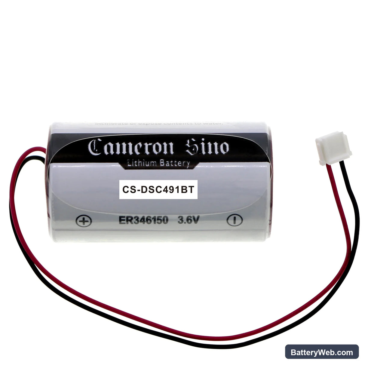 DSC 2 way Wireless external siren Replacement Battery, 3.6V, 1900mAh, Li-MnO2 3