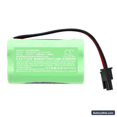 DSC PG9920 Repeater Replacement Battery, 4.8V, 1500mAh, Ni-MH 3