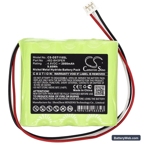 Imada DST-11 Digital Force Gauge Replacement Battery, 4.8V, 2000mAh, Ni-MH 3