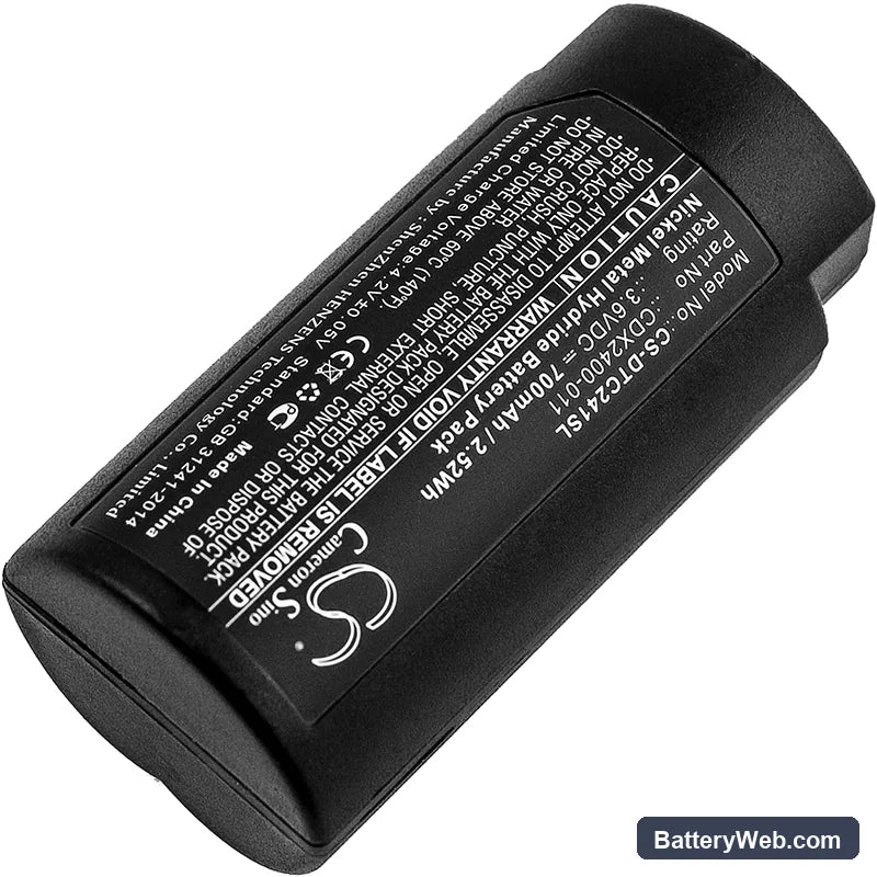 CorDex ToughPIX I Replacement Battery, 3.6V, 700mAh, Ni-MH 2
