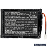 ONeil MF2te Replacement Battery, 7.4V, 1800mAh, Li-ion 3