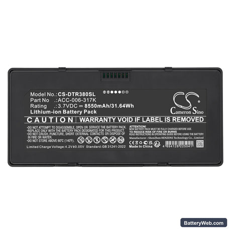Oracle Micros Tablet 700 Replacement Battery, 3.7V, 8550mAh, Li-ion 5
