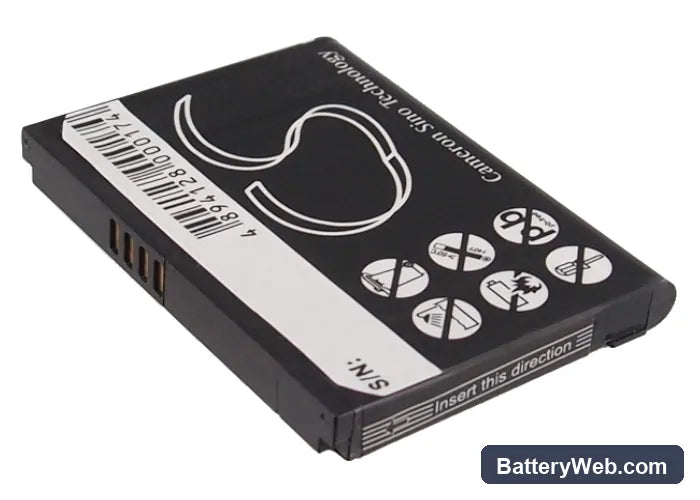 Vodafone VPA Touch Replacement Battery, 3.7V, 1100mAh, Li-ion 3