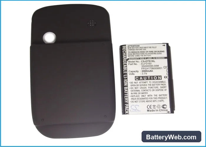 HTC Touch P3050 Replacement Battery, 3.7V, 2000mAh, Li-ion 5