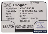 O2 XDA Guide Replacement Battery, 3.7V, 1100mAh, Li-ion 5