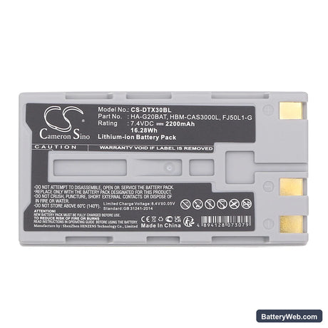 Hioki LR8511 Replacement Battery, 7.4V, 2200mAh, Li-ion 5