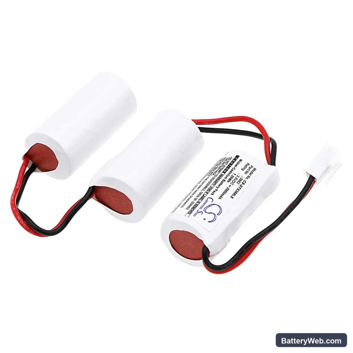 DOTLUX EXITtop Replacement Battery, 3.6V, 2000mAh, Ni-CD 2