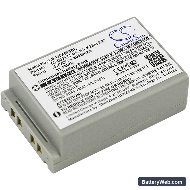 Casio DT-X8 Replacement Battery, 3.7V, 3000mAh, Li-ion 1
