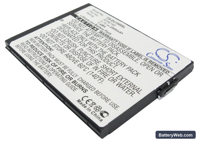 O2 XDA Flint Replacement Battery, 3.7V, 2000mAh, Li-ion 1