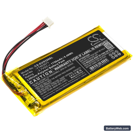 XDUOO X3 Mark II Replacement Battery, 3.7V, 1750mAh, Li-Polymer 1