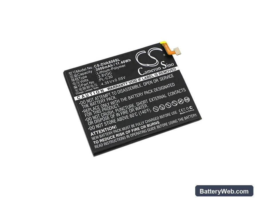 DOOV A8 Replacement Battery, 3.8V, 3000mAh, Li-Polymer 1