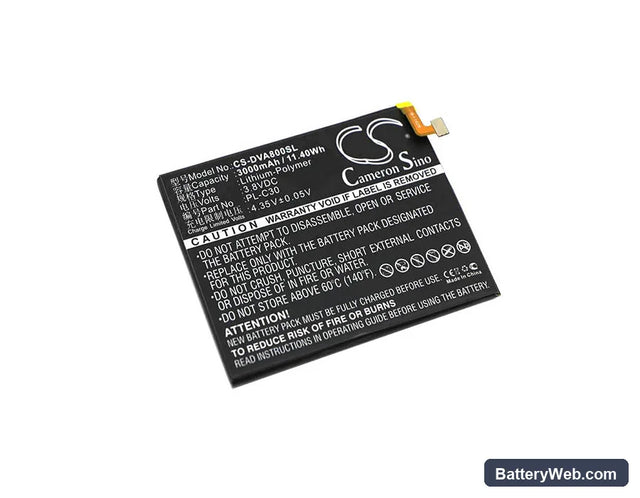 DOOV A8 Replacement Battery, 3.8V, 3000mAh, Li-Polymer 1