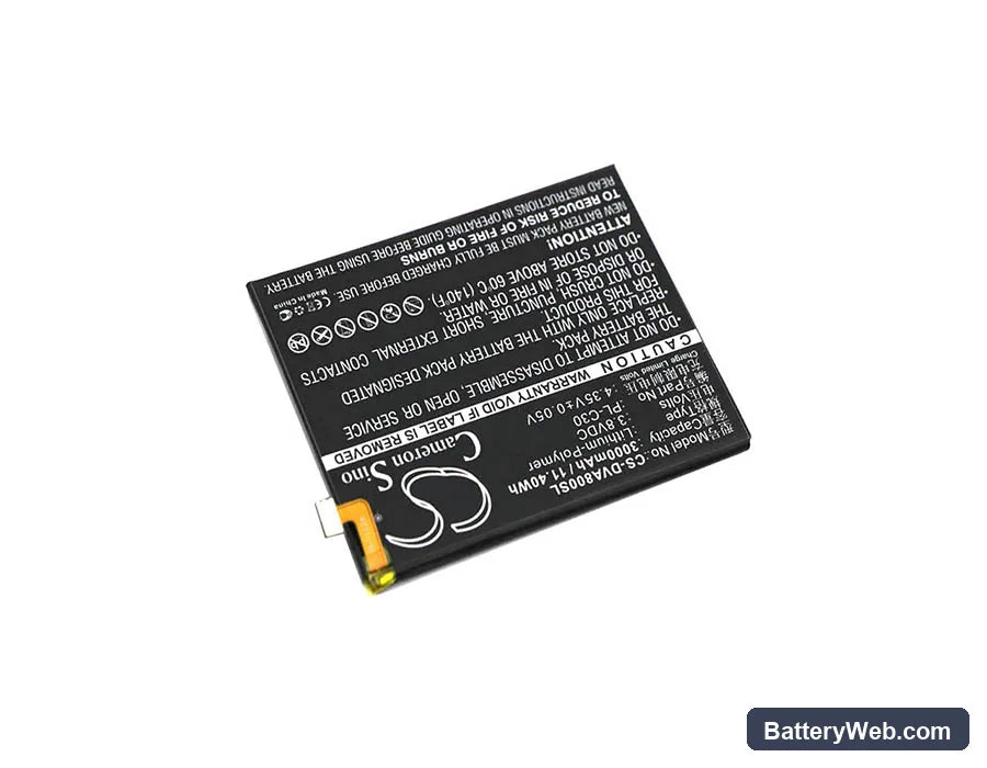 DOOV A8 Replacement Battery, 3.8V, 3000mAh, Li-Polymer 2