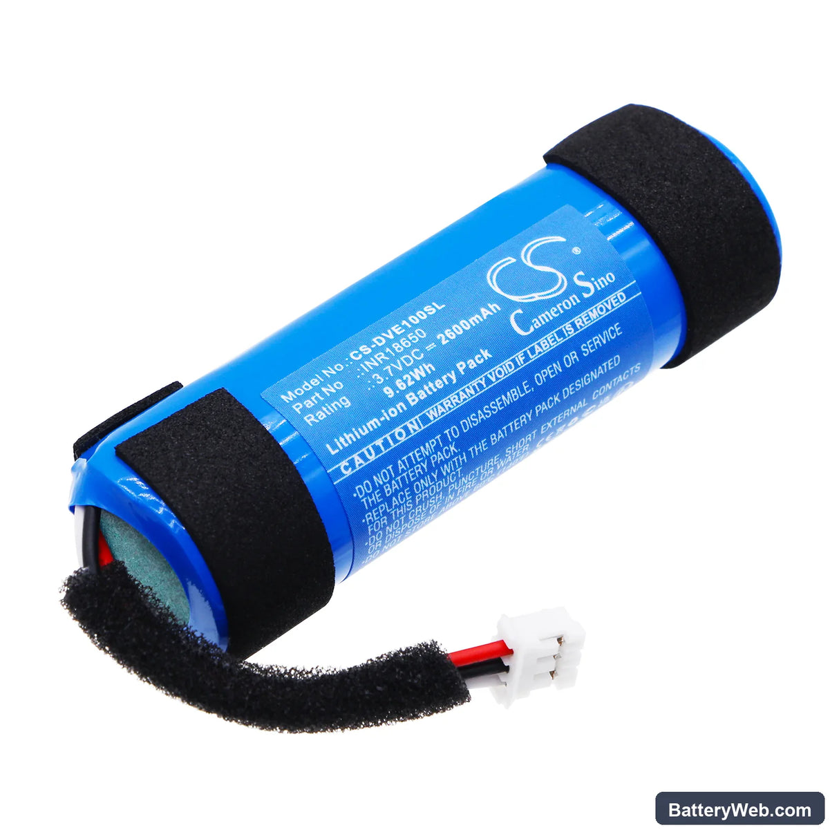 Divoom Timebox Evo Replacement Battery, 3.7V, 2600mAh, Li-ion 1