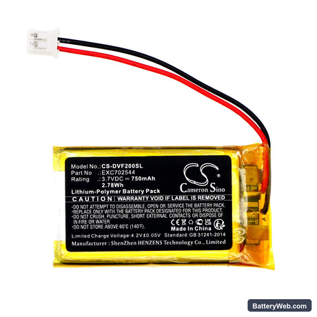Divoom IFIT 2 Replacement Battery, 3.7V, 750mAh, Li-Polymer 3