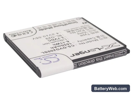 DOOV IEva D2 Replacement Battery, 3.7V, 1650mAh, Li-ion 2
