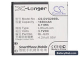 DOOV IEva D2 Replacement Battery, 3.7V, 1650mAh, Li-ion 5