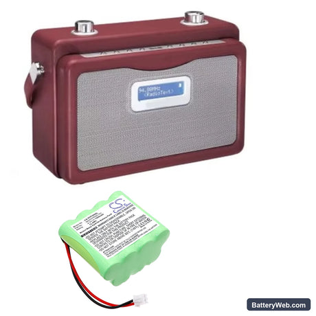 Dual DAB 20 Replacement Battery, 8.4V, 1500mAh, Ni-MH 6