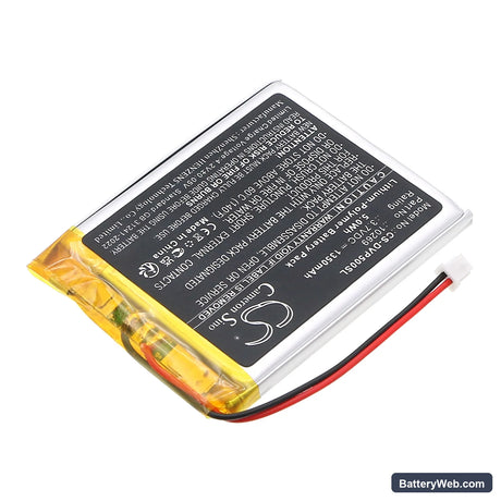 Dual DAB Pocket Radio 5 Replacement Battery, 3.7V, 1350mAh, Li-Polymer 2