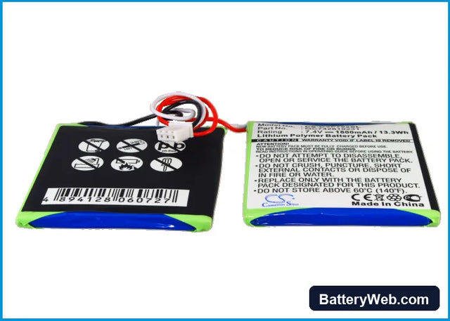 Dual DVD-P702 Replacement Battery, 7.4V, 1800mAh, Li-Polymer 1