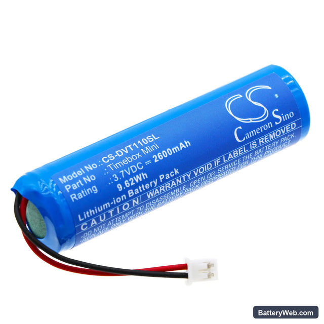 Divoom Timebox Mini Replacement Battery, 3.7V, 2600mAh, Li-ion 1