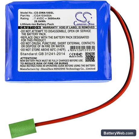 Wheel Alignment system CEMB DWA 1000 Replacement Battery, 7.4V, 3600mAh, Li-ion 3