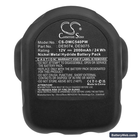 Würth 700900320 Replacement Battery, 12V, 2000mAh, Ni-MH 5