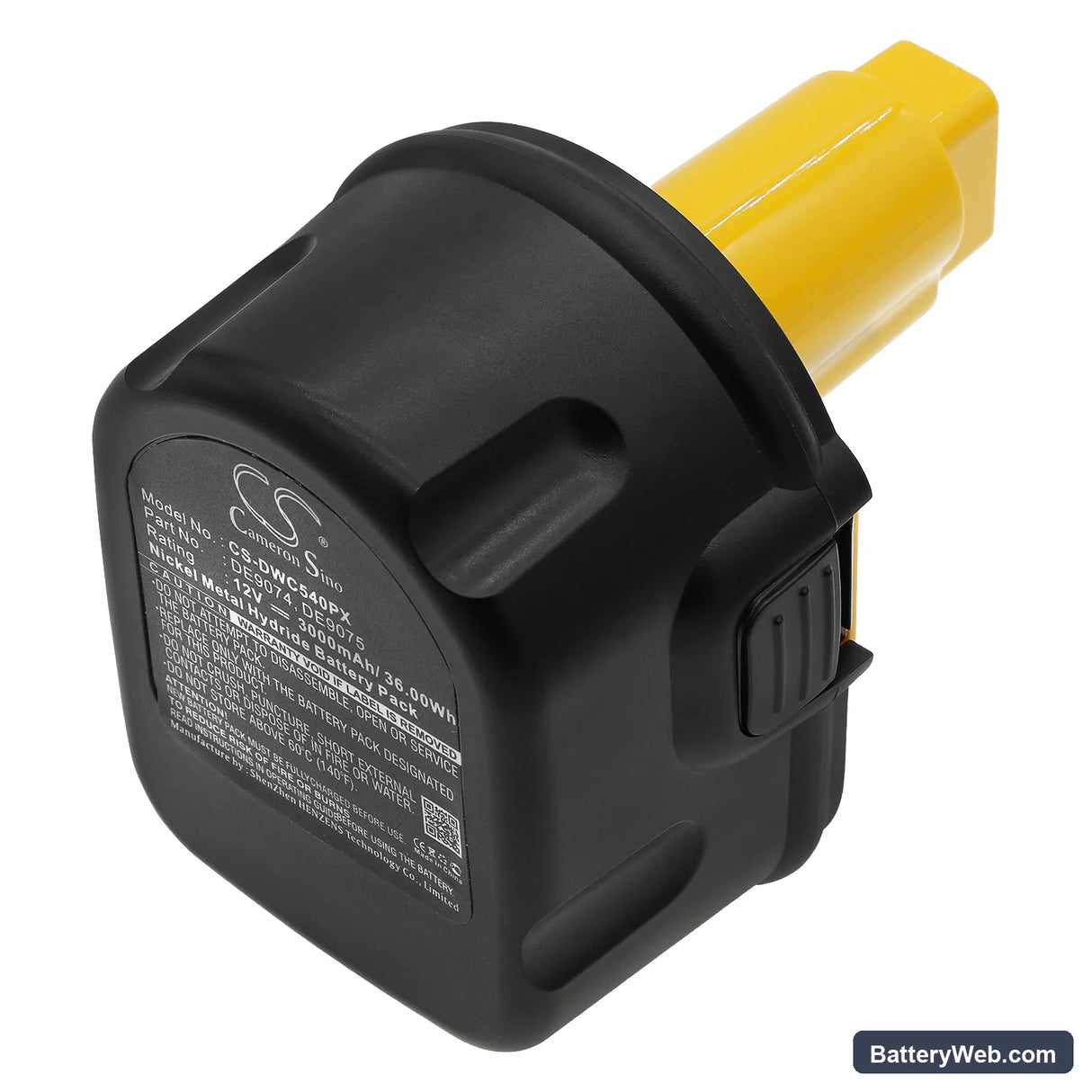 DeWalt 152250-27 Replacement Battery, 12V, 3000mAh, Ni-MH 3