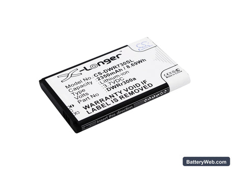 D-Link DWR-730 Replacement Battery, 3.7V, 2350mAh, Li-ion 1