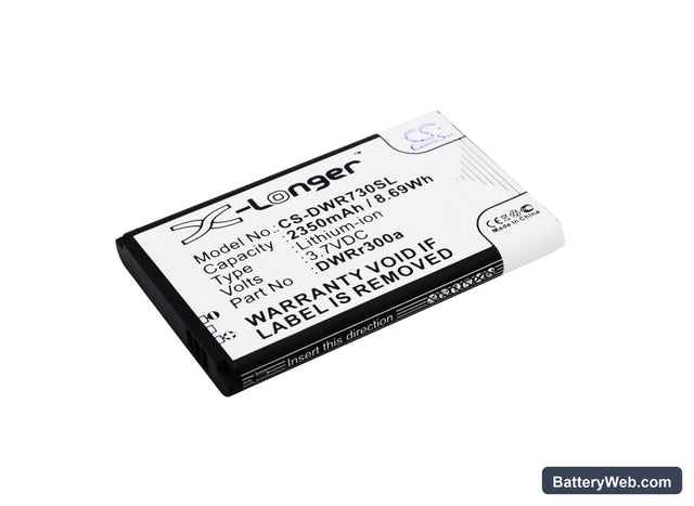 D-Link DWR-730 Replacement Battery, 3.7V, 2350mAh, Li-ion 1