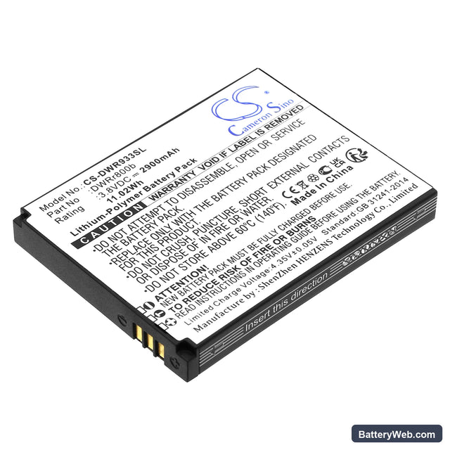 D-Link DWR-933 B1 Replacement Battery, 3.8V, 2900mAh, Li-Polymer 1