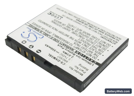 Delphi XM SKYFi 3 Replacement Battery, 3.7V, 550mAh, Li-ion 2