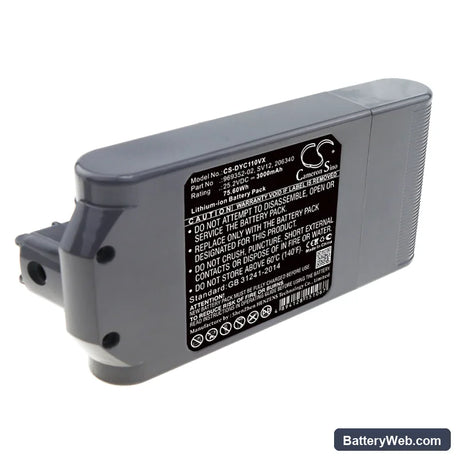 Dyson V10 Replacement Battery, 25.2V, 3000mAh, Li-ion 4