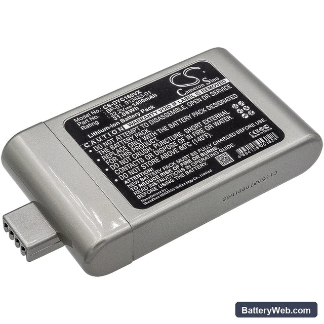 Dyson DC-16 Replacement Battery, 22.2V, 1400mAh, Li-ion 1