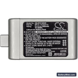 Dyson DC-16 Replacement Battery, 22.2V, 1400mAh, Li-ion 5