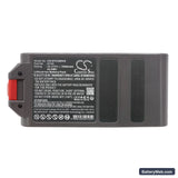 Dyson V12 SV20 Replacement Battery, 25.2V, 2500mAh, Li-ion 5
